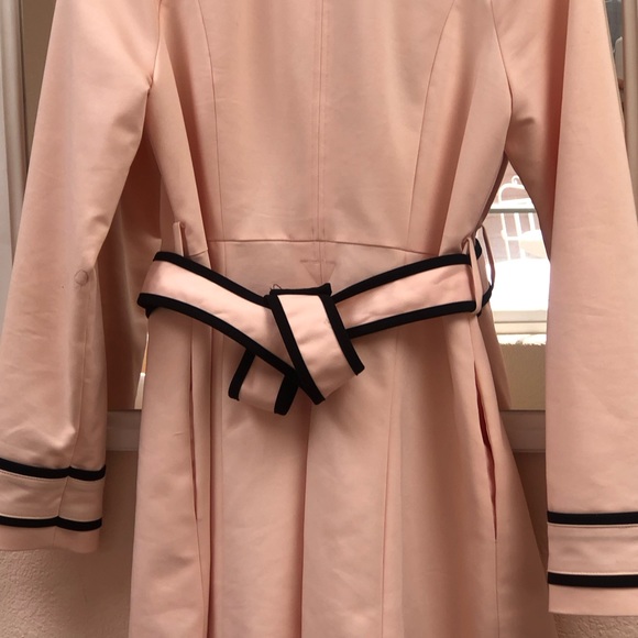 High-End Pale Pink Double Breasted Coat - Picture 5 of 6